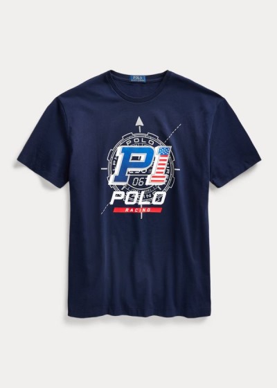 Men's Polo Ralph Lauren Classic Fit Racing T Shirts | 279340YGR